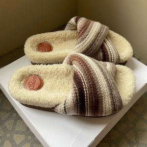 ❌SOLD❌ NIB Chloe Dyed Lambskin Shearling Slides